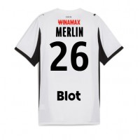 Stade Rennais Quentin Merlin #26 Fußballbekleidung Auswärtstrikot 2025-26 Kurzarm